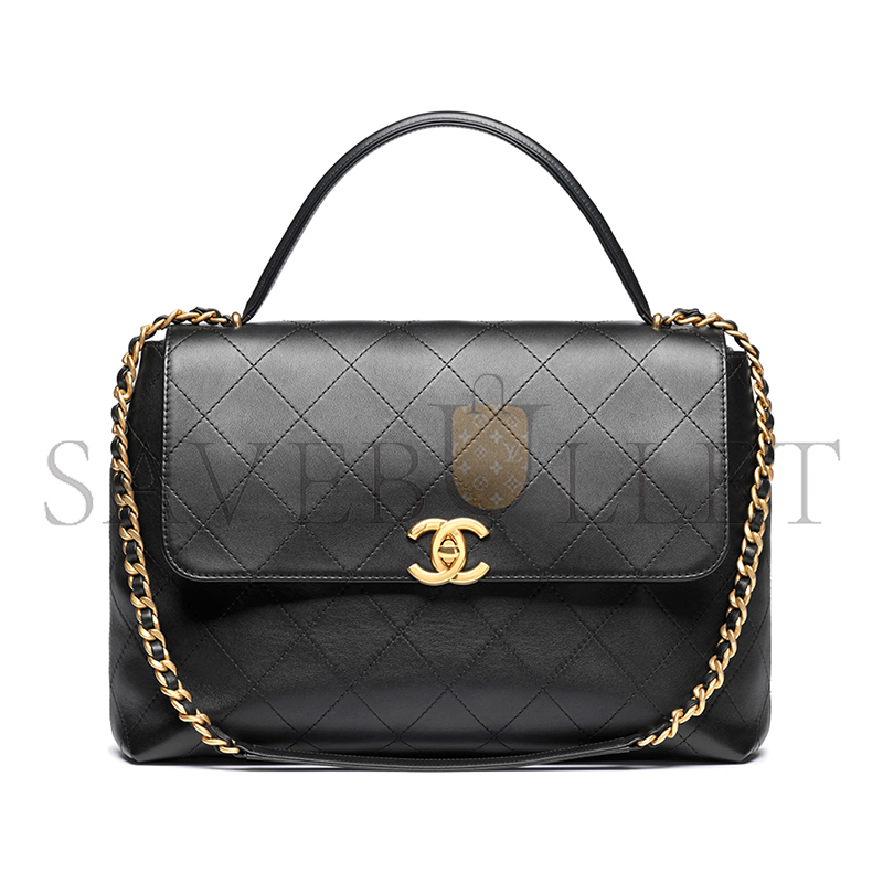 CHANEL MAXI FLAP BAG WITH TOP HANDLE AS5543 (37*26*10cm)